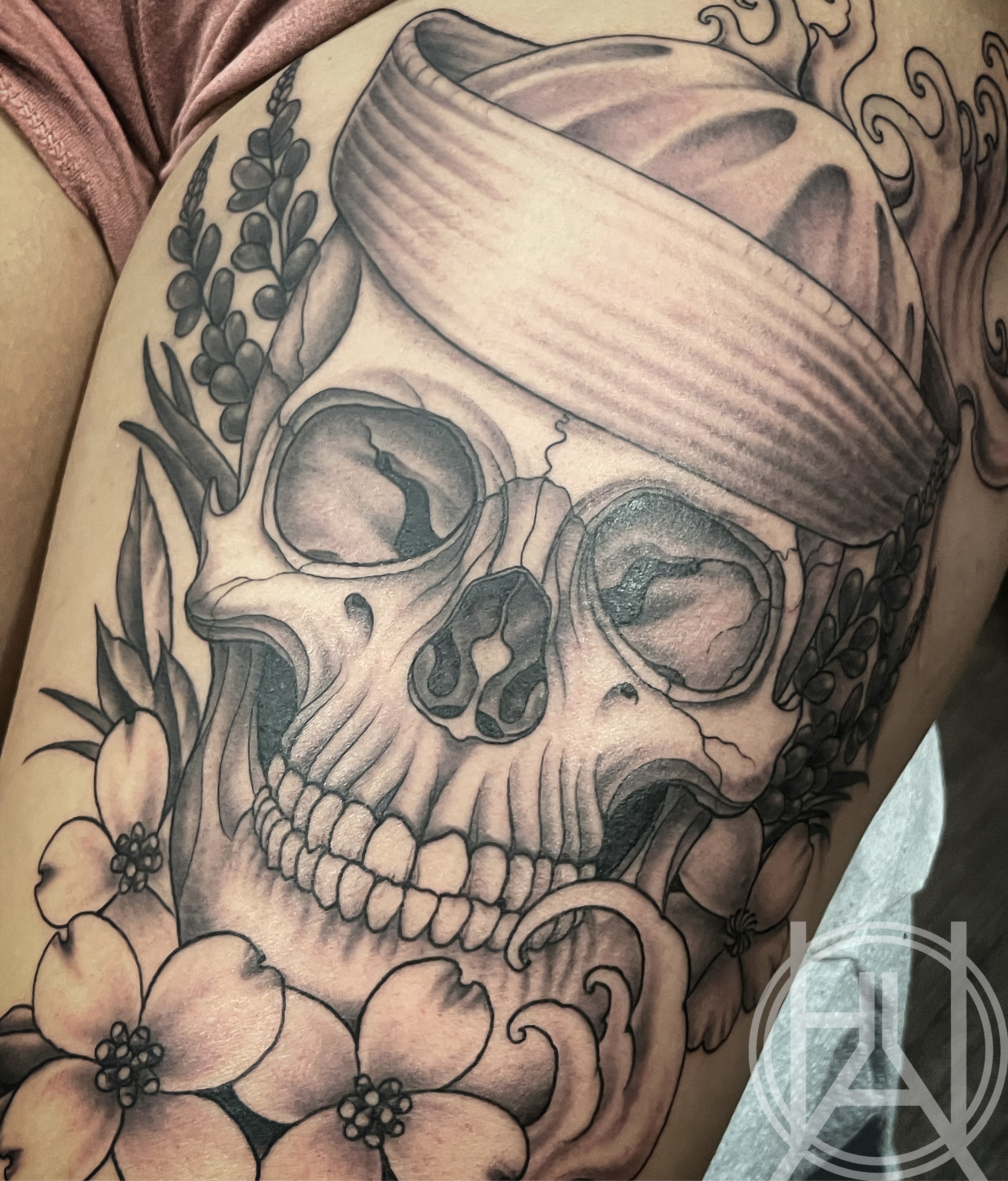 Skull & Flowers