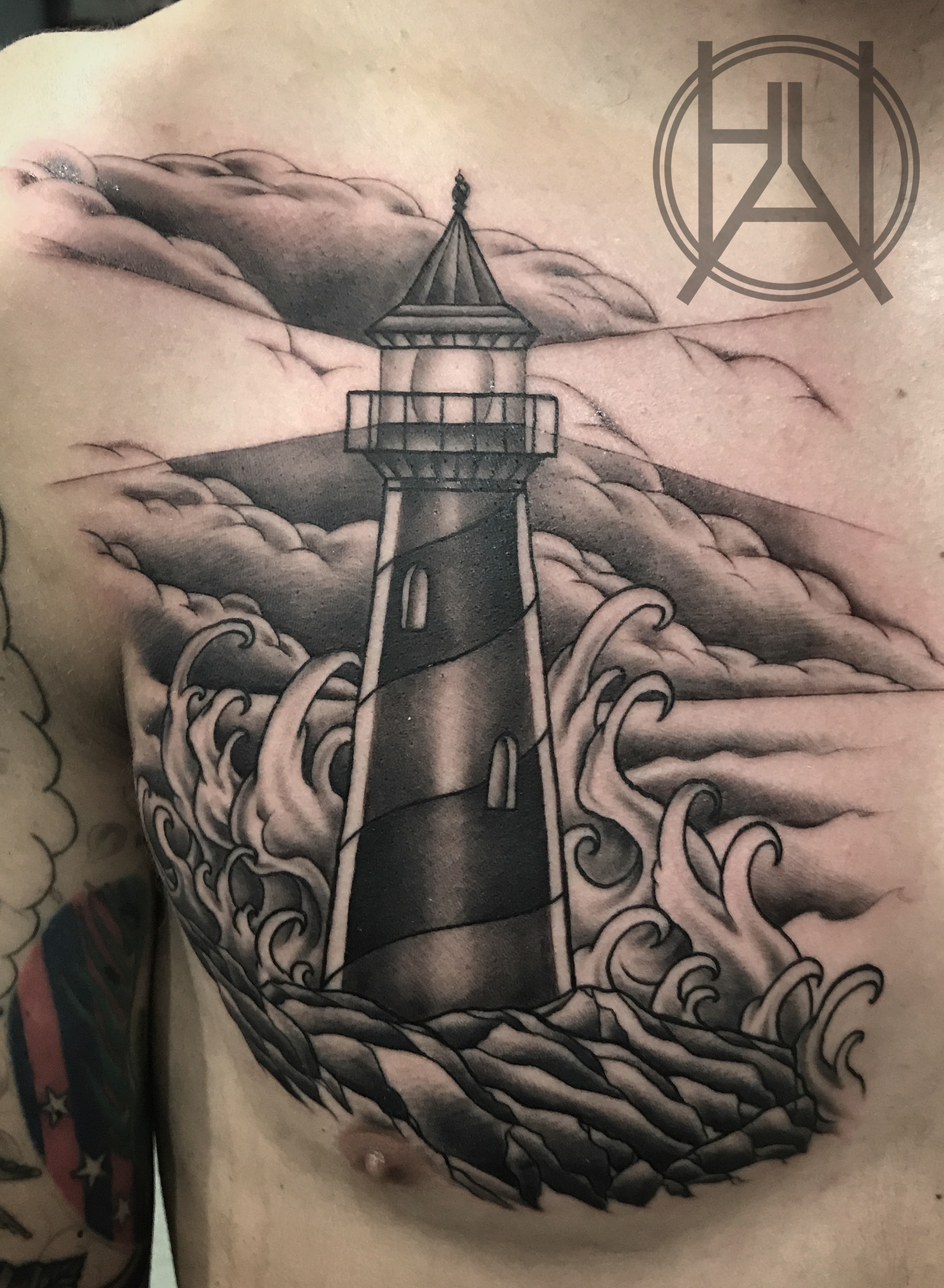 Lighthouse & Waves