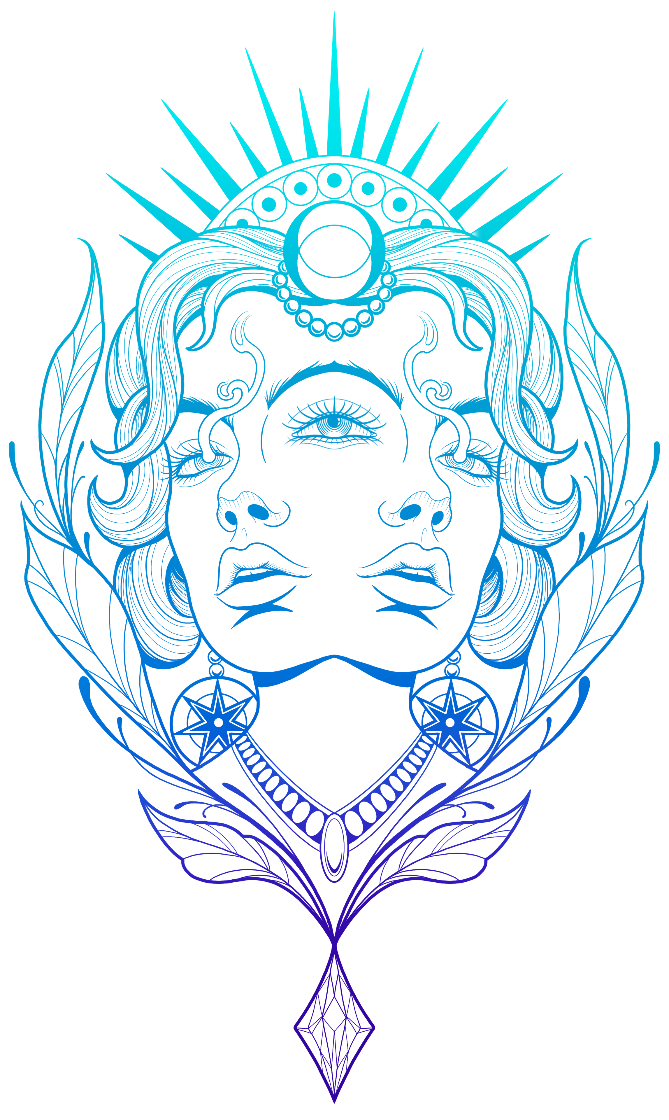 Three Eyed Lady — Cyan