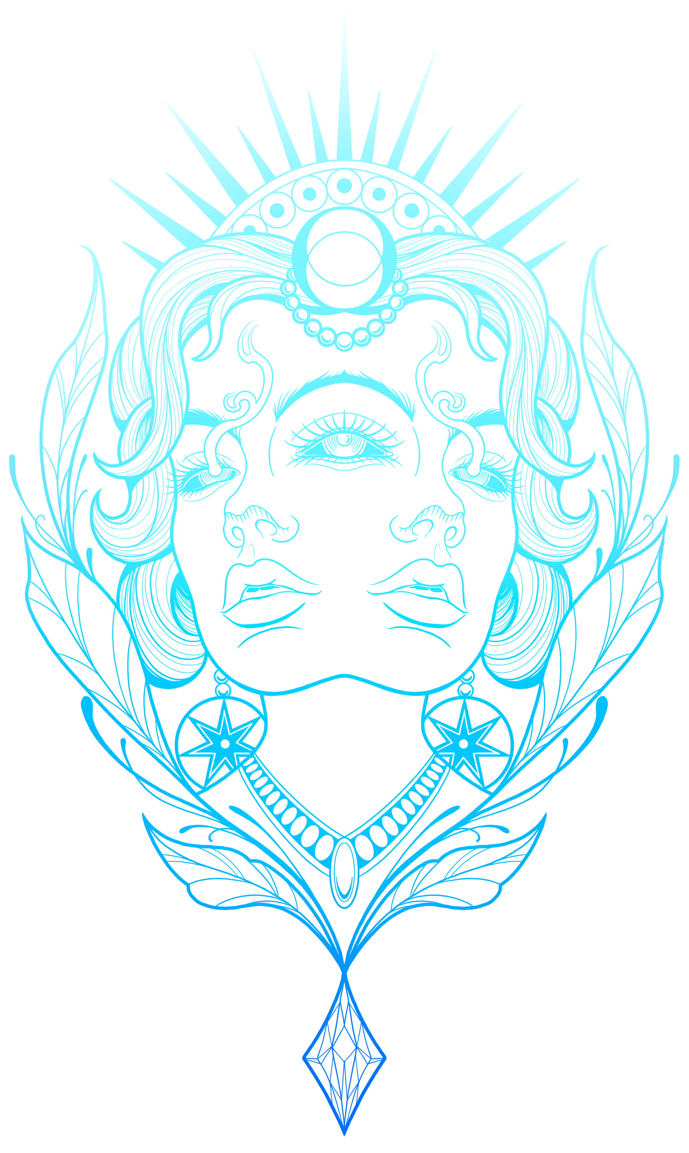 Three Eyed Lady — Teal